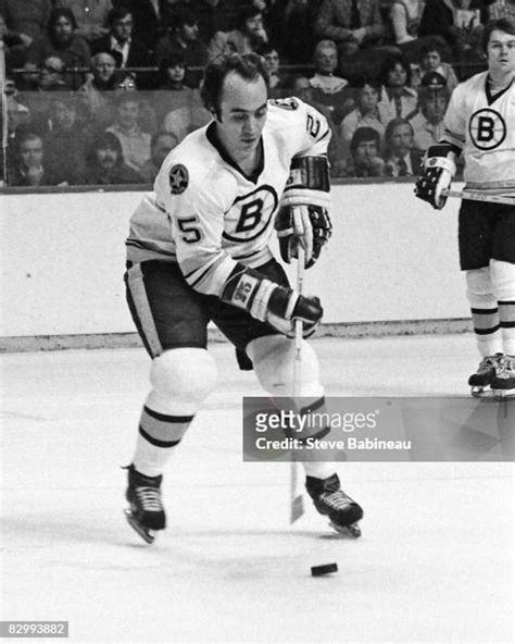 Boston Ma 1970s Gary Doak Of The Boston Bruins Skates With Puck