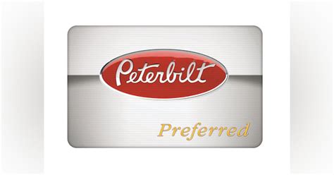 Paccar Parts Rewards Peterbilt Preferred Loyalty Card Holders Vehicle