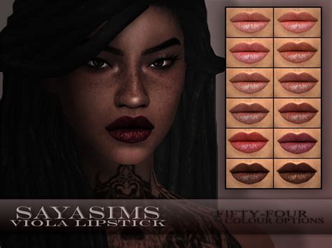 S A Y A — Sayasims X Viola Lipstick 54 Colour Options Custom