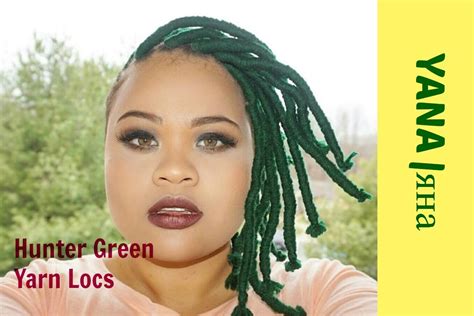 How To Change Your Hair Color With Yarn Hunter Green Yarn Locs