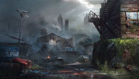 the alley by giaonguyen concept art 2d cgsociety post apocalyptic art zombies