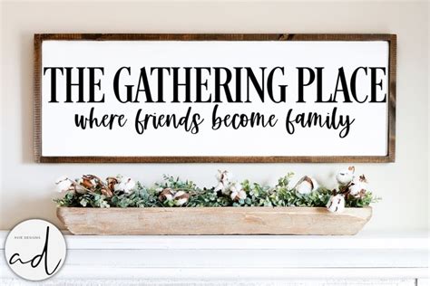 The Gathering Place Svg Patio Sign Svg