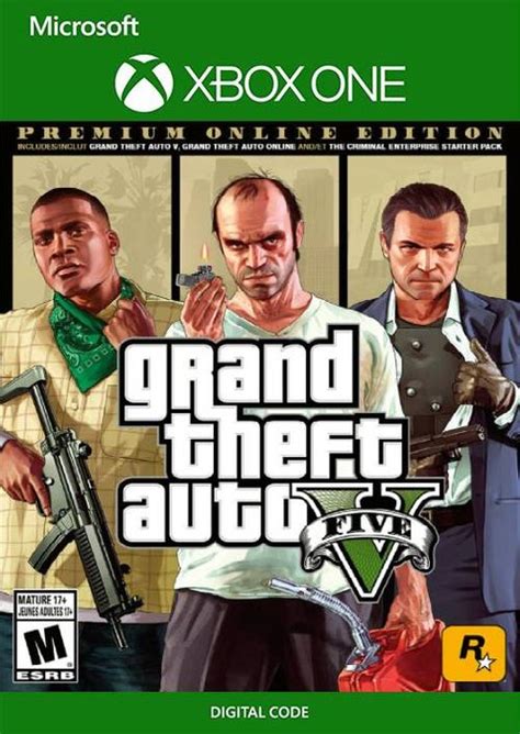 Grand Theft Auto V 5 Premium Online Edition Uk Xbox One Cdkeys