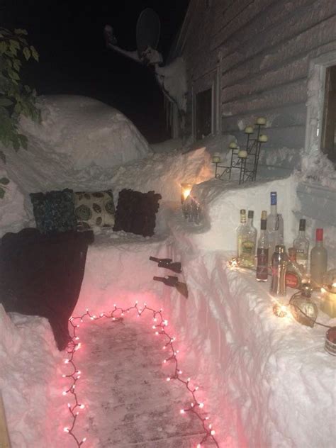Maybe you would like to learn more about one of these? Outdoor bar after snowstorm in Buffalo, NY | Snow humor ...