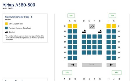 Airbus A380 Seating Chart Singapore Airlines A Visual Reference Of