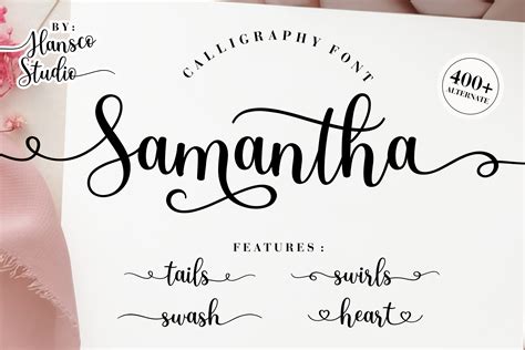 Samantha Calligraphy Font By Hansco · Creative Fabrica