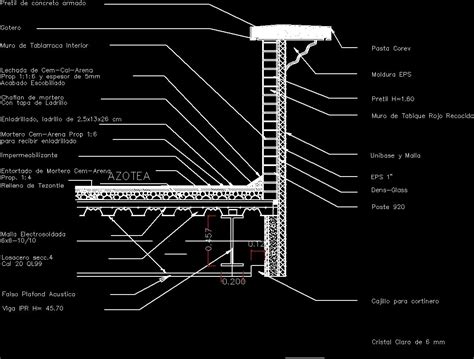 Specification Installation Losacero Dwg Detail For Autocad Designs
