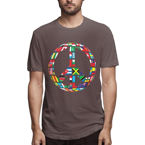 Custom World Peace Symbols T Shirts For Man Teevimy