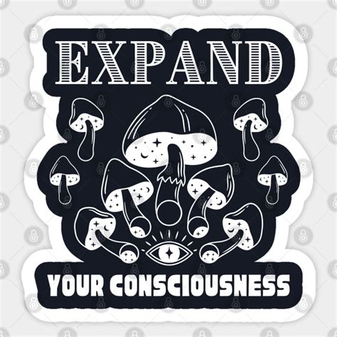 Third Eye Consciousness Quote Magic Mushroom Third Eye Sticker
