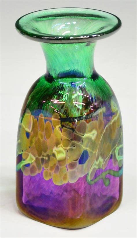 3 Collecton Of Robert Held Art Glass Vases Lot 423 Art Glass Vase Hand Blown Glass Art