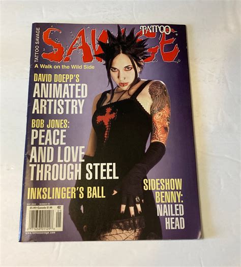 Savage Tattoo Magazine May 2003 Number 52 David Doepps Animated