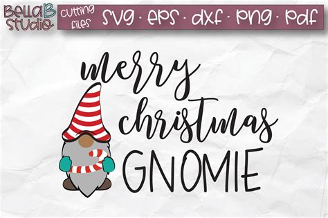 Christmas Gnomes SVG, Merry Christmas Gnomie SVG, Cut File