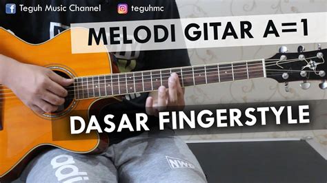 Melodi Gitar Fingerstyle Tutorial Dasar Chord A Youtube