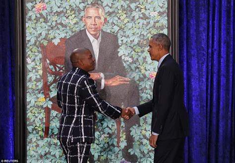 the obamas portraits are unveiled at the national gallery daily mail online