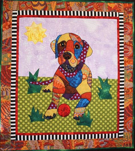 Puppy Love Applique Quilt Patterns Applique Quilts Dog Quilts