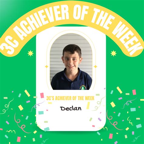 Achiever Of The Week Park Community Academy