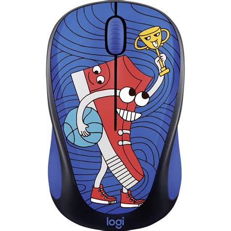 Mouse Wireless Logitech M238 Doodle Collection Sneaker Head Emagro