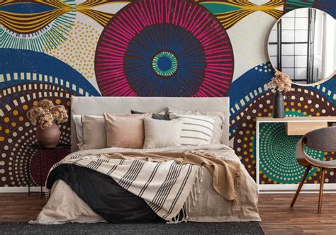 African Tribal Wall Mural Abstract Wall Murals I