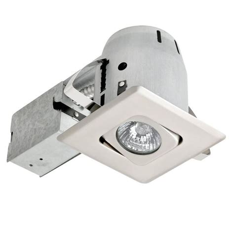 If you plan to add led energy star certified, and ic rated for direct contact with insulation, these lights won't overheat, do. 4 Inch Square Directional Recessed Lighting Kit, Brushed ...