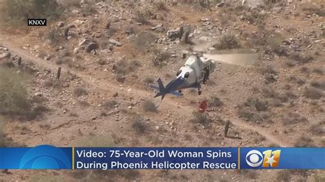Video Woman Spins Out Of Control During Helicopter Rescue In Phoenix Youtube