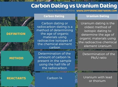 You are not entirely monogamous. Difference Between Carbon Dating and Uranium Dating ...