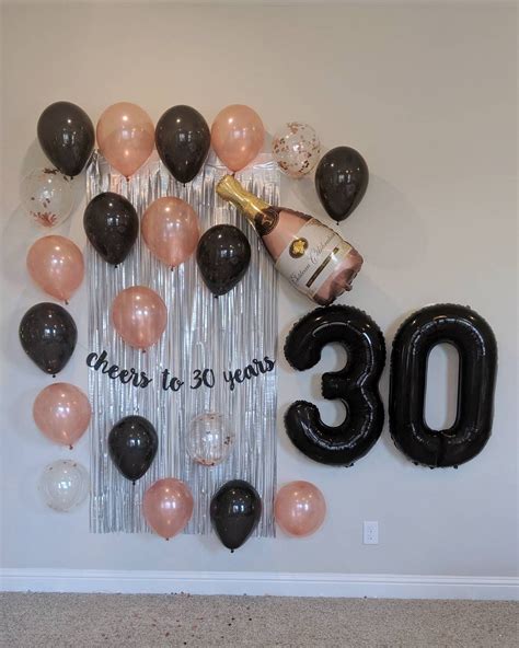 Cheers To 30 Years Balloon Party Pack 30 Birthday Decorations Etsy
