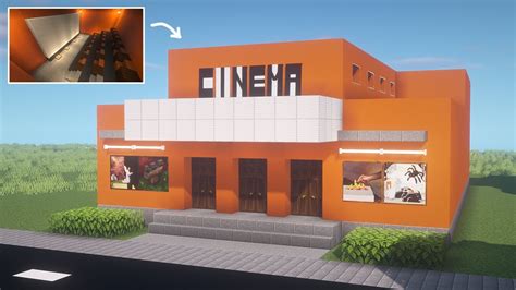 How To Build A Cinema In Minecraft Youtube