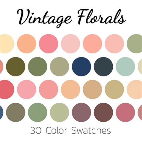 Dusty Boho Procreate Color Palette Color Swatches Ipad Etsy