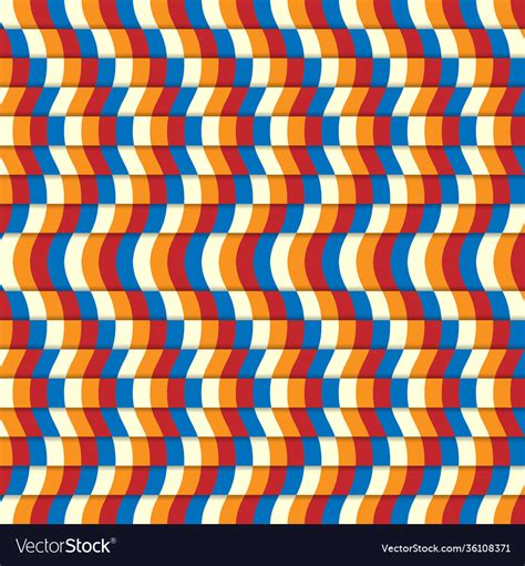 Seamless Wave Pattern Horizontal Royalty Free Vector Image