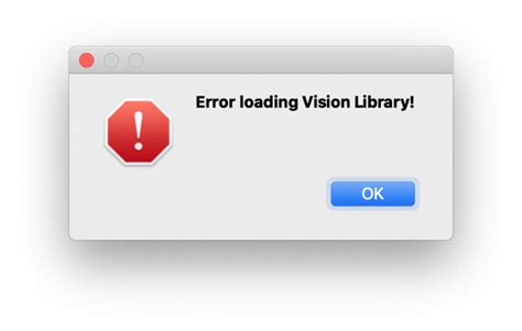 Download Error Loading Vision Library - Troubleshooting ...