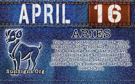 April 16 Zodiac Horoscope Birthday Personality Sunsignsorg