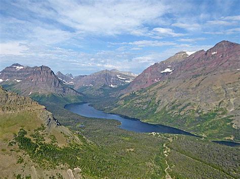 Scenic Point Hiking Trail Near Two Medicine In Glacier National Park Mt
