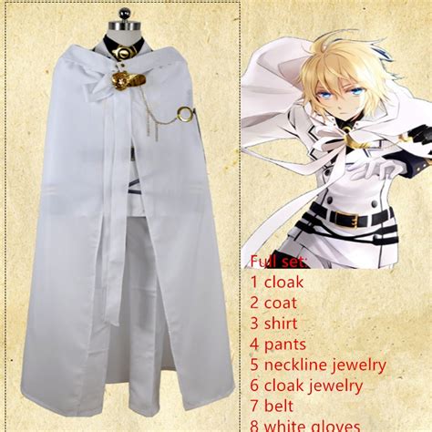 Hot！seraph Of The End Vampire Reign Anime Cosplay Costumes Mikaela