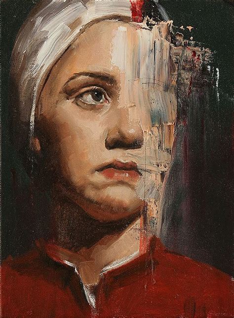 Artist Adam Caldwell Oil On Canvas Contemporary Female
