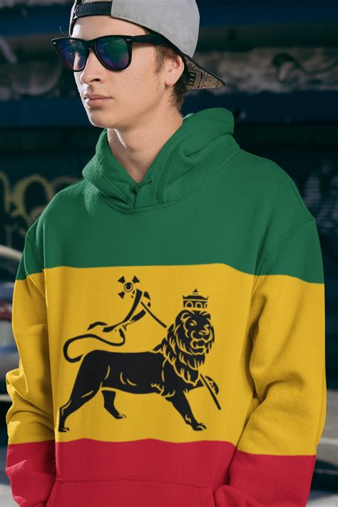 rasta man lion of judah hoodie roots and reggae festival hoodie rasta man clothing rasta hoodie