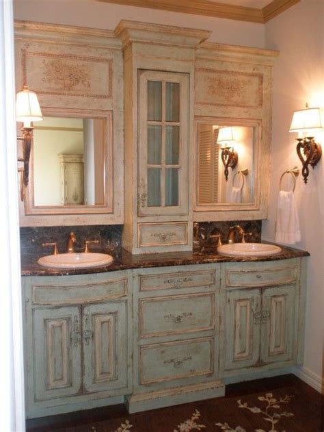 Moving the pipes in your bathroom. idea to redo bathroom cabinets - I love the double sink ...