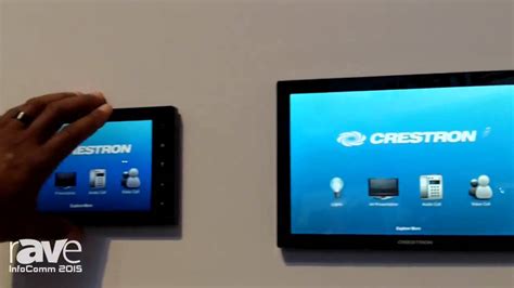 Infocomm 2015 Crestron Displays Tsw Touch Panel Line Youtube