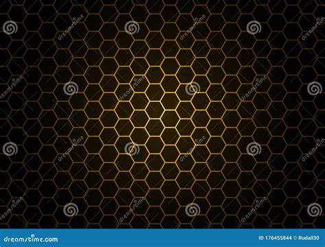Black Honeycomb Background Stock Vector Illustration Of Line 176455844