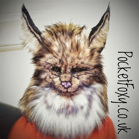 Realistic Lynx Head Mask Lifelike Cat Fursuit Full Face Etsy Cat