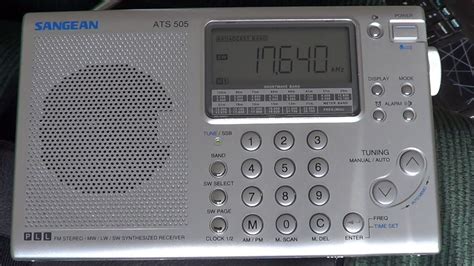 Sangean Ats 505 Shortwave Radio With African Pathways 17640 Khz Youtube