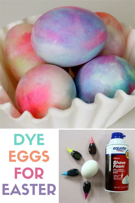 How To Dye Easter Eggs With Shaving Cream And Food Coloring