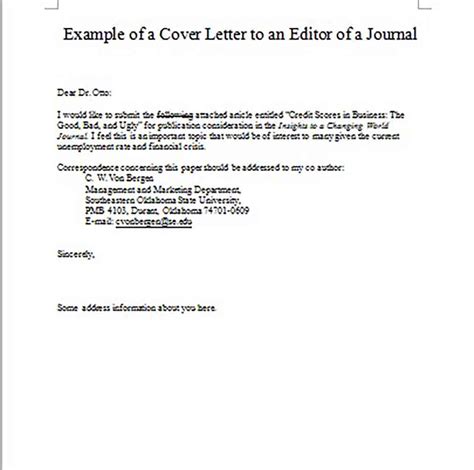 Jul 22, 2016 · otherwise, address your letter by name to the person who is listed as the fiction editor, poetry editor, or nonfiction editor. Basic Cover Letter and What to Write to Make It