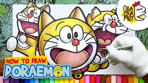 How To Draw Yellow Doraemon Cartoon Drawing Compilation Blabla Art
