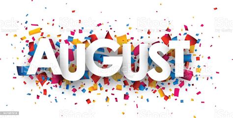 August Sign Stock Illustration - Download Image Now - iStock