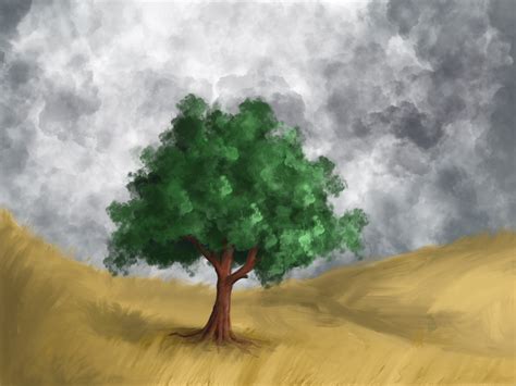 Stormy Tree Procreate Ipad Pro Digitalpainting