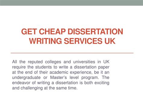 Ppt Affordable Dissertation Help Powerpoint Presentation Free