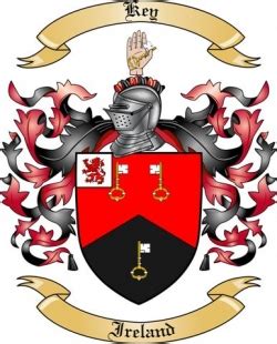 Key Family Crest From Ireland By The Tree Maker