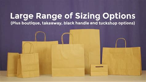 Our Range Of Brown Paper Bags Youtube