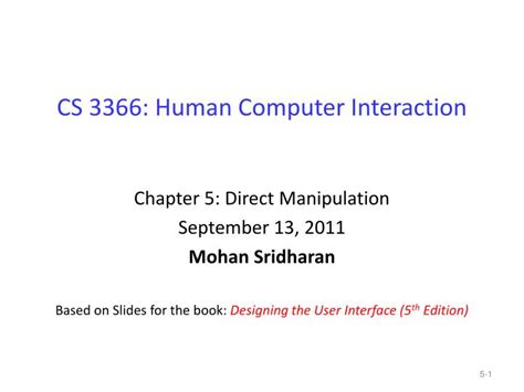 Ppt Cs 3366 Human Computer Interaction Powerpoint Presentation Free