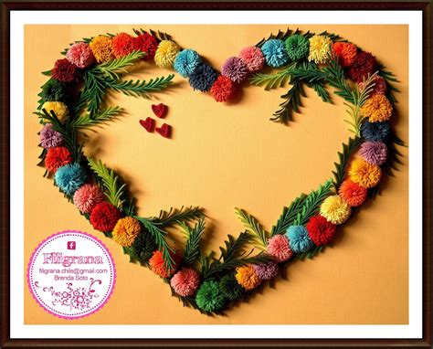 ¡corazón de melón, juego de citas! Filigrana - Quilling en Chile: Corazon
